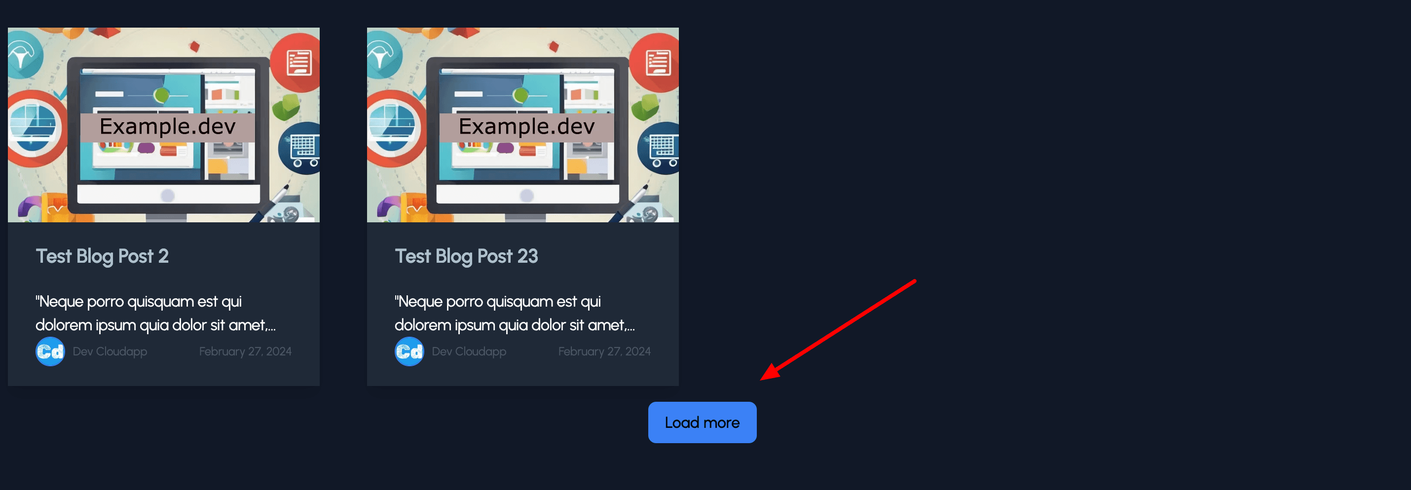 Load more Server Actions