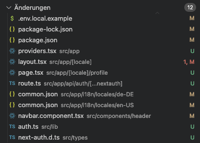Added Changed Files GIT
